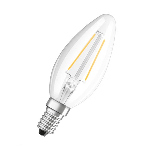 หลอดไฟ LED ทรงจำปา 2.5W OSRAM VALUE FILAMENT CLASSIC B E14