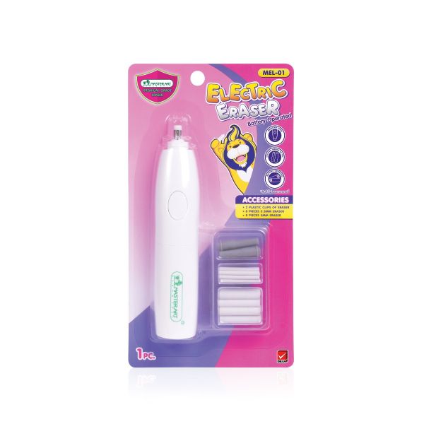 ยางลบดินสอแบตเตอรี่ Master Art MEL-01 (ยางลบไฟฟ้า คละสี)