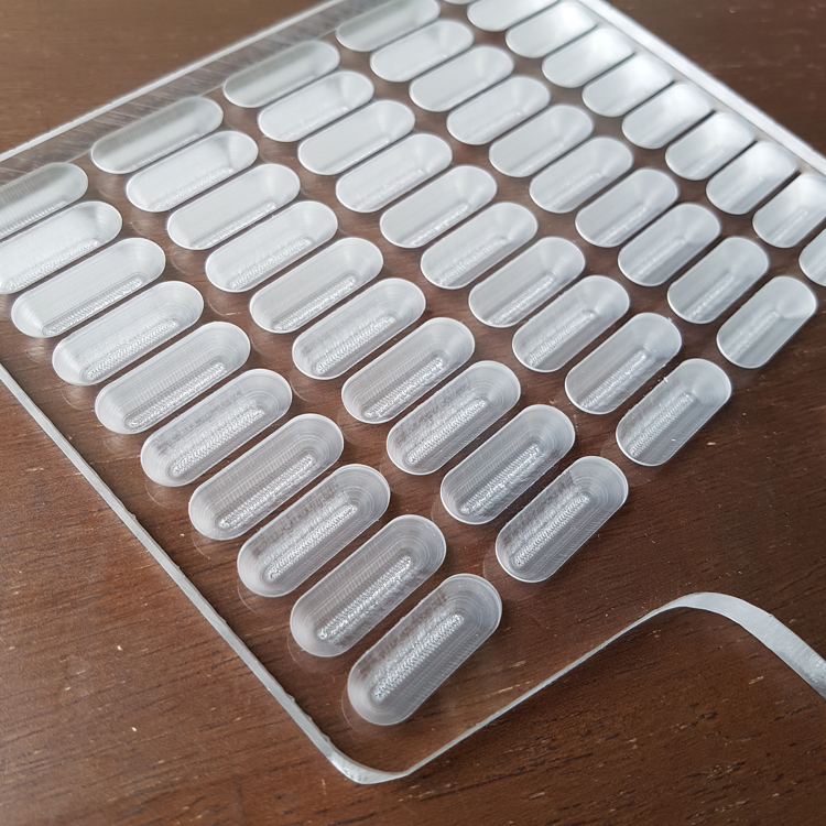 ถาดนับแคปซูล 50 แคปซูล อะคริลิคใส ถาดนับยา แผ่นนับยา ถาดนับเม็ดยา