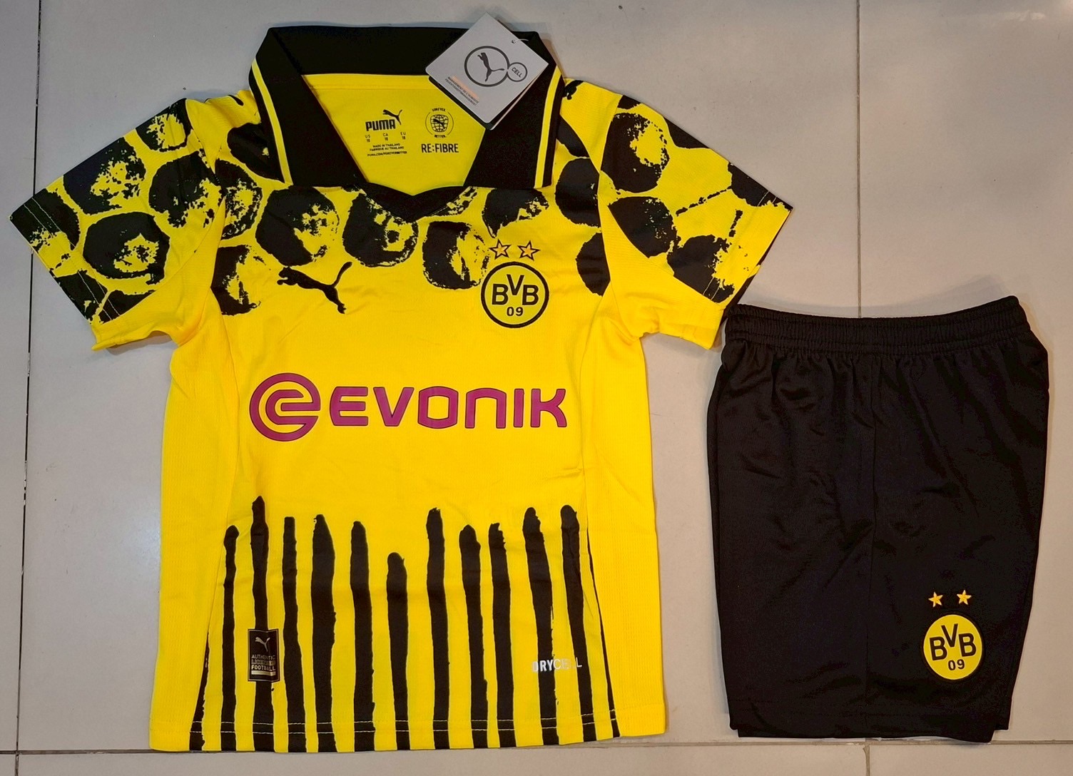 ชุดฟุตบอลเด็ก – ดอทมุน Fans Edition เกรดแฟนบอล 2026