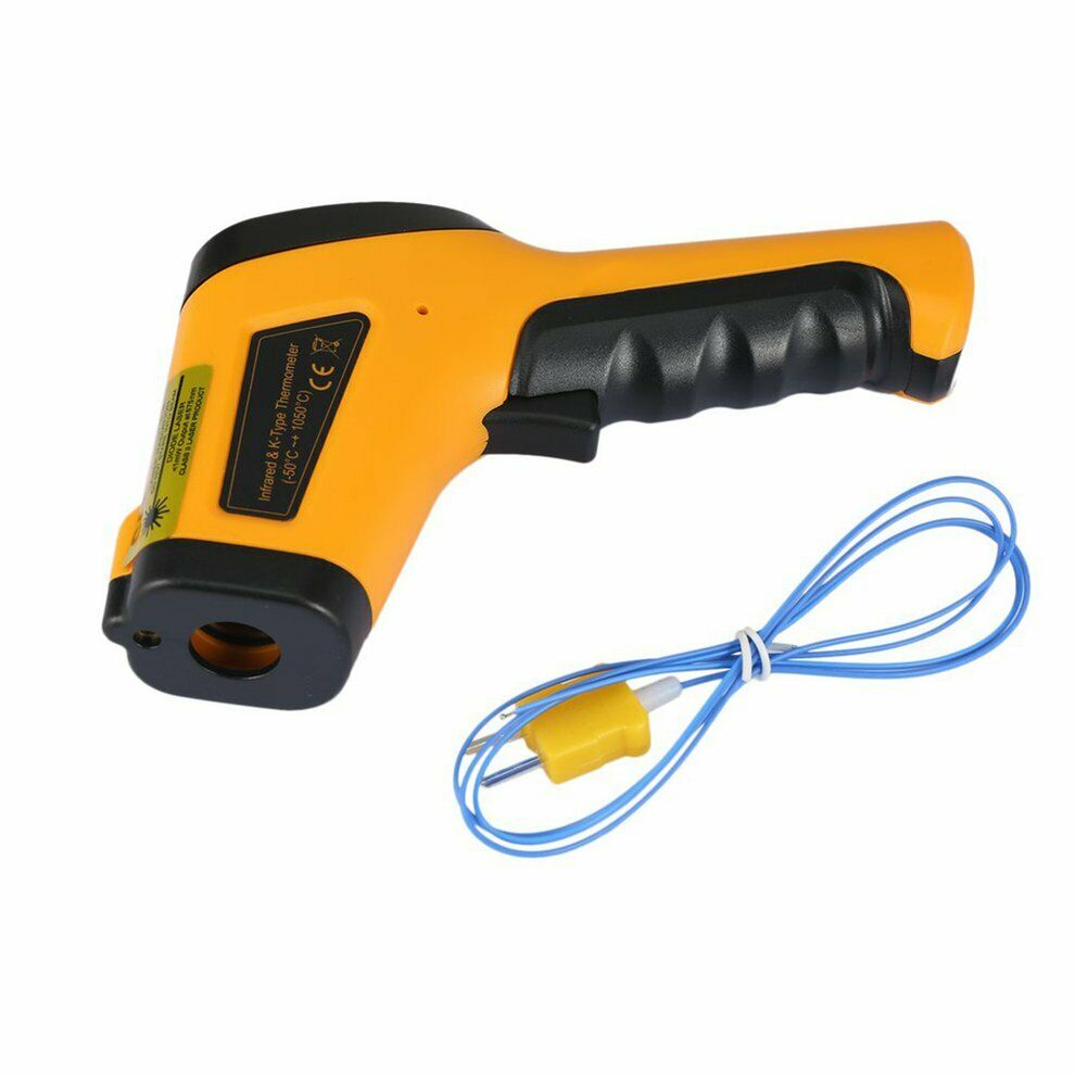 ปืนวัดอุณหภูมิ (Infrared thermometer) รุ่น HT-868 พร้อม thermocouple type k ย่านการวัด -50° C to 1050°C