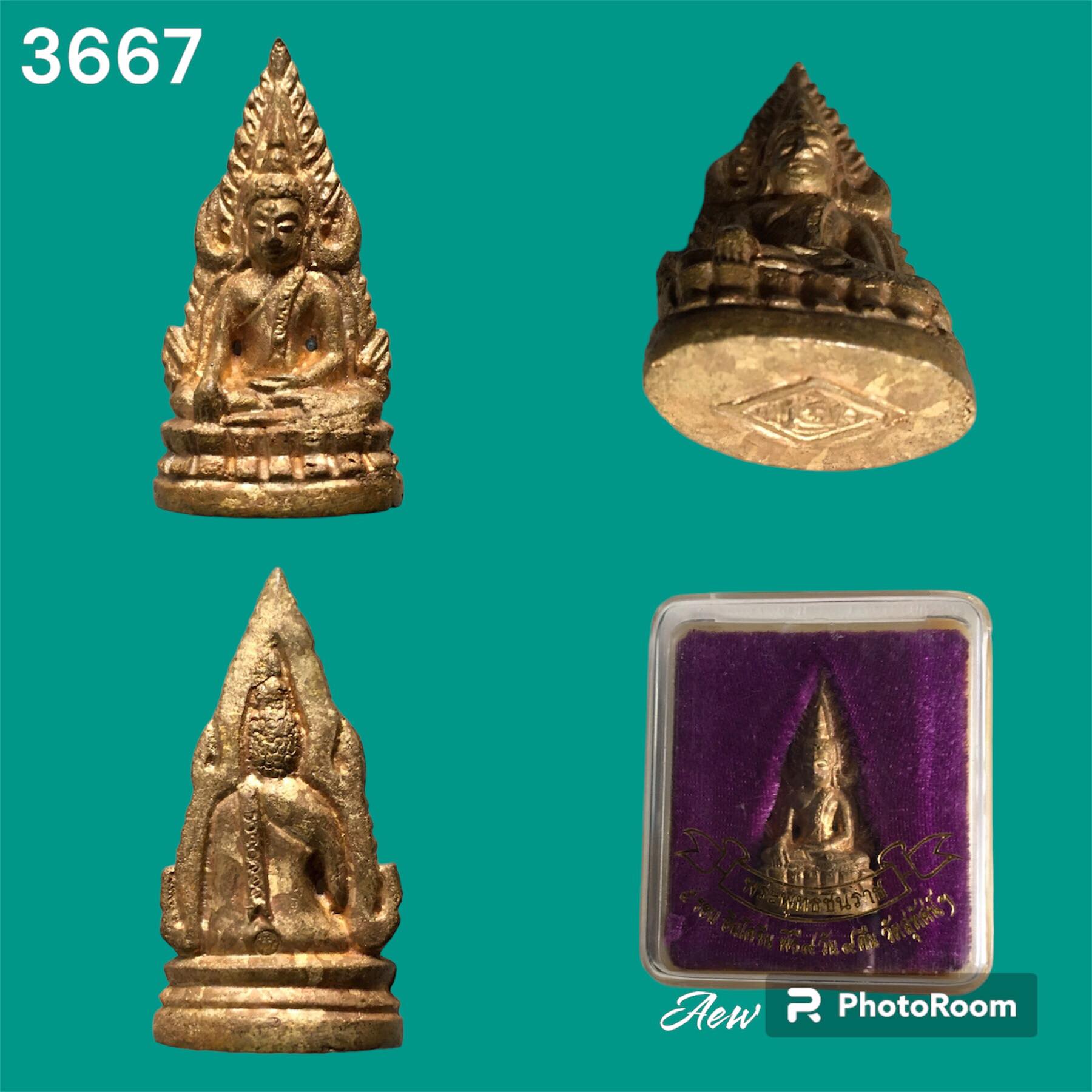 พระพุทธชินราช รุ่น 5 รอบอินโดจีน วัดสุทัศน์เทพวราราม เนื้อทองทิพย์ ด้านหลังตอกโค็ตช้างสามเศียร และใต้ฐานตอกโค๊ตอกเลา ปี 2544