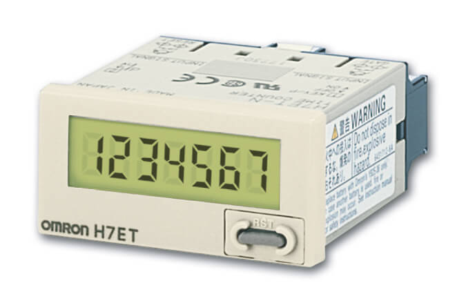 OMRON เครื่องนับจำนวน Self-powered Total Counter รุ่น H7ET-N มี 7 digit