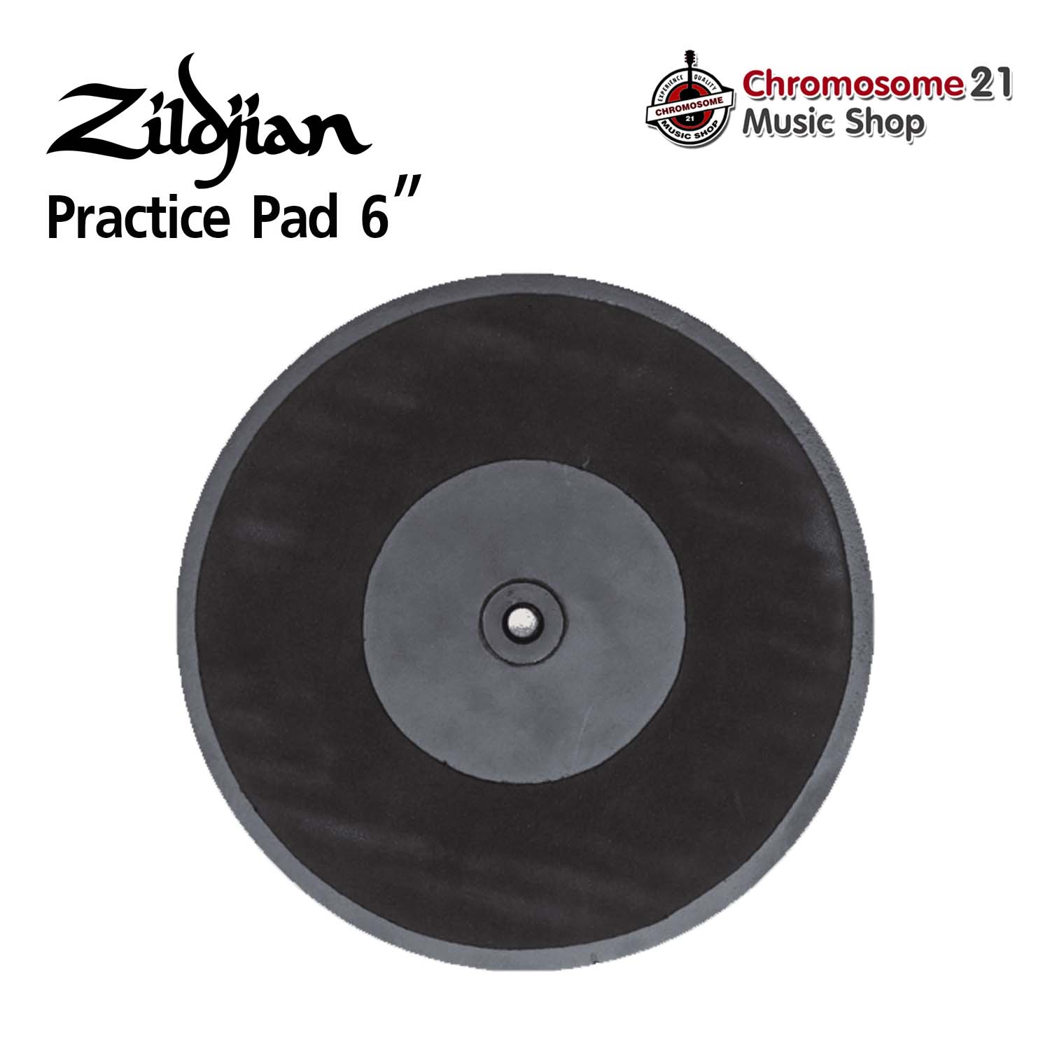 แป้นซ้อมกลอง Zildjian ขนาด 6 นิ้ว แป้นยาง Professional Practice Drum Pad