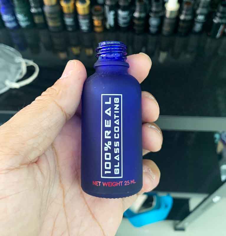 สกรีนขวดแก้ว ขุ่น 2 สี จำนวนน้อย-มาก