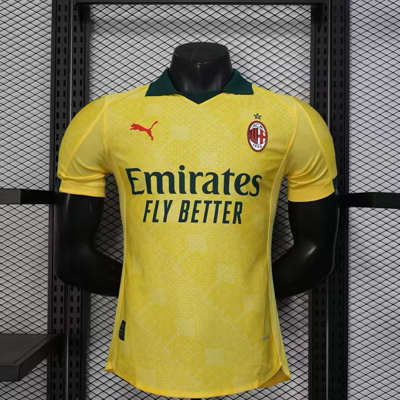 เสื้อฟุตบอล เอซี มิลาน เยือน สีเหลือง Player Edition เกรดนักเตะ 2026
