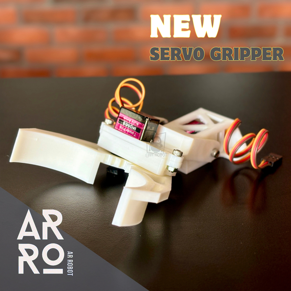 มือจับเซอร์โว Mg90s มือจับกริปเปอร์ 3D Servo Grirpper สีขาว