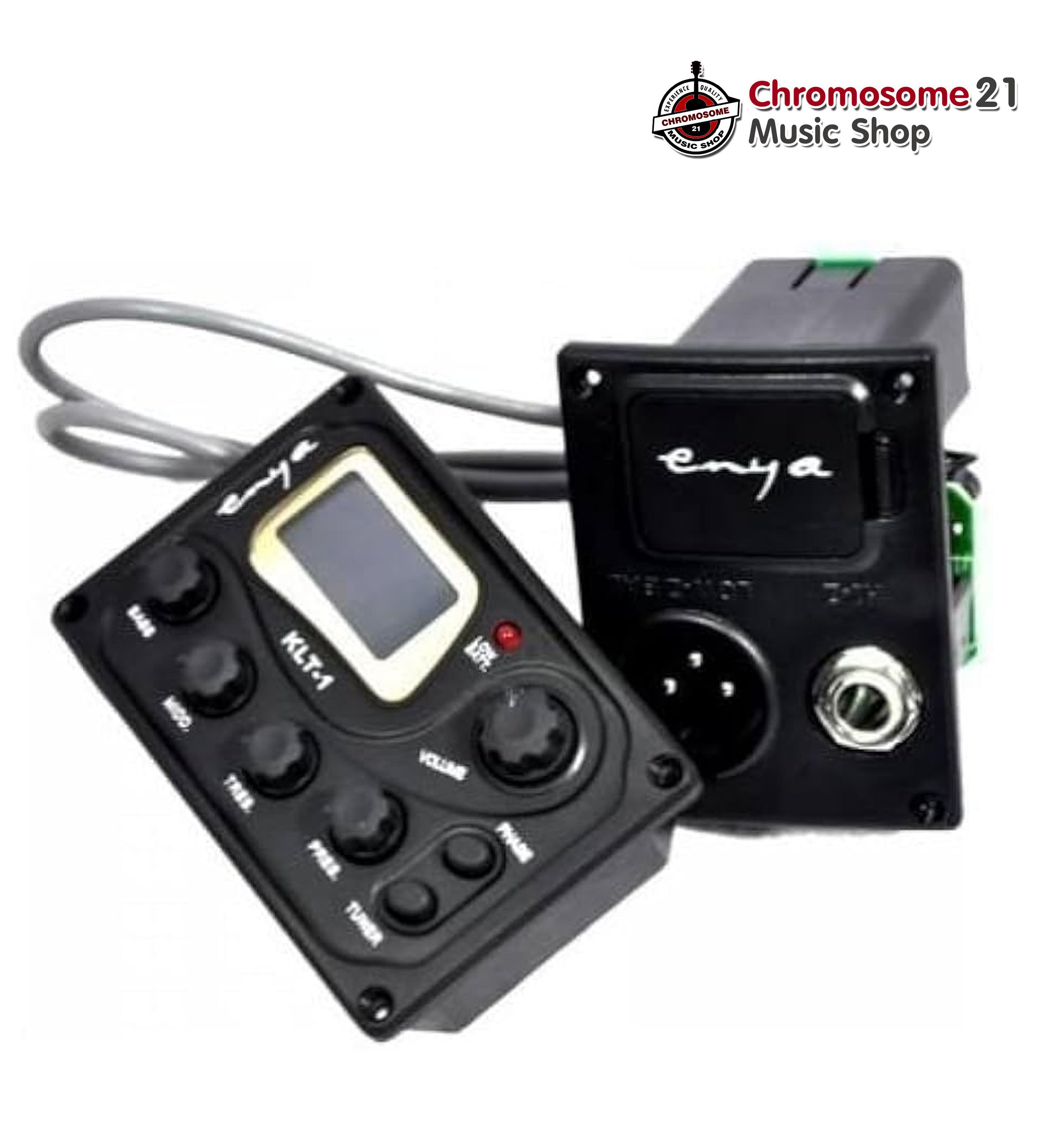 ปิ๊กอัพกีตาร์โปร่ง EQ enya klt-1 ติดตั้งง่าย มีเครื่องตั้งสายในตัว