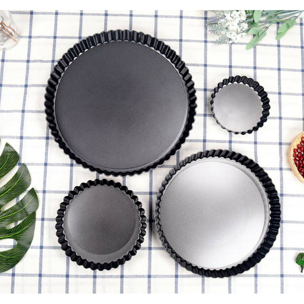 พิมพ์พายเทฟล่อน ถอดก้นได้ อย่างดี (ถาดพายเทฟล่อนถอดก้น) พิมพ์พายถอดก้นขอบหยัก พิมพ์ทาร์ต non-stick