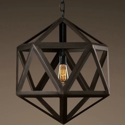 โคมไฟเหล็กดัดทรง 6 เหลี่ยม