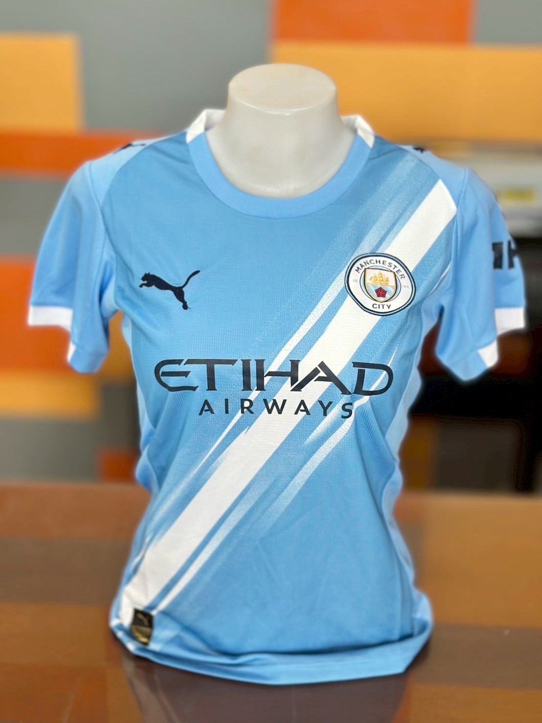 เสื้อฟุตบอลผู้หญิง Man City สีฟ้า Fans Edition เกรดฟุตบอล 2025