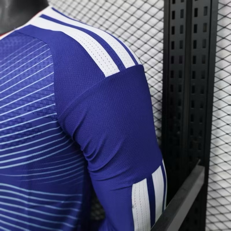 2026-27 เสื้อทีมชาติญี่ปุ่น เเขนยาว สีน้ำเงิน สำหรับผู้ชาย Player Edition เกรดนักเตะ Size S-2XL