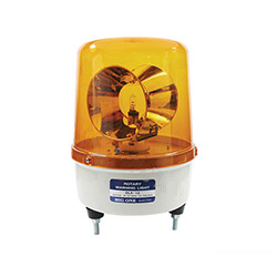 BIG ONE ไฟหมุนคุณภาพสูง Rotary Warning Light ตัวหมุนหน้าเดียว สีเหลือง รุ่น GLX ขนาด 7.5 นิ้ว