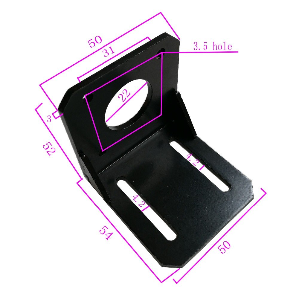 แท่นยึดเหล็กสเต็ปมอเตอร์ขนาด 42 พร้อมสกรู Stepper Motor Holder