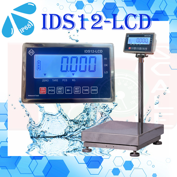 เครื่องชั่งวางพื้น รุ่น IDS12-LCD ยี่ห้อ SDS