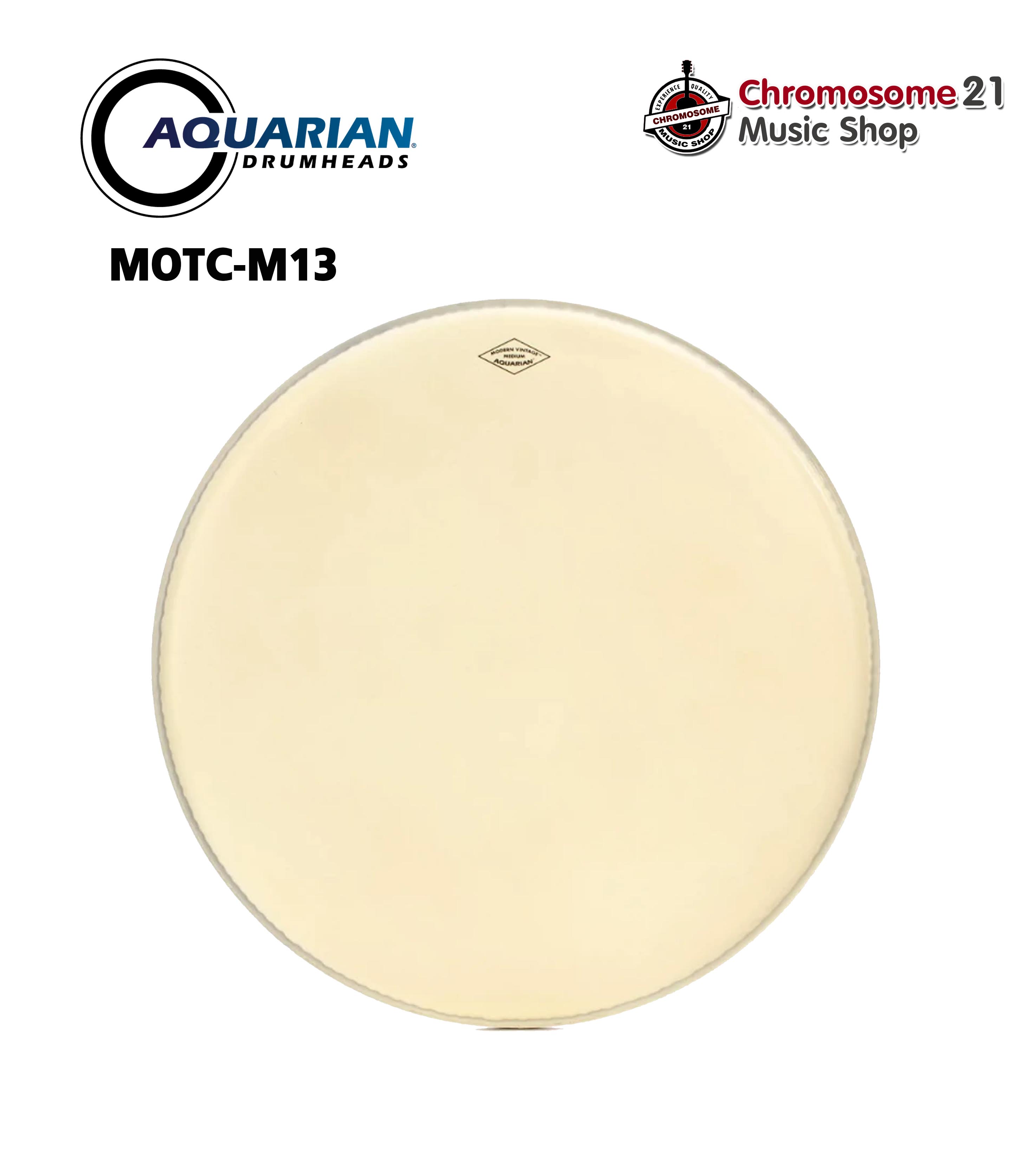 หนังกลอง Aquarian รุ่น Modern Vintage MOTC-M13 (หนังชั้นเดียวเคลือบ Coated ชนิดพิเศษแบบ Vintage) ขนาด13นิ้ว