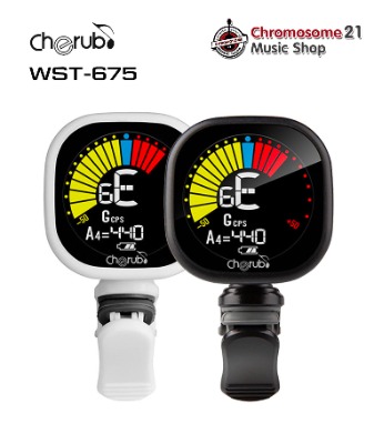 เครื่องตั้งสาย Cherub WST-675 Tuner มี2สี ขาว.ดำ มีแบตเตอรี่ในตัวสามารถชาร์จ