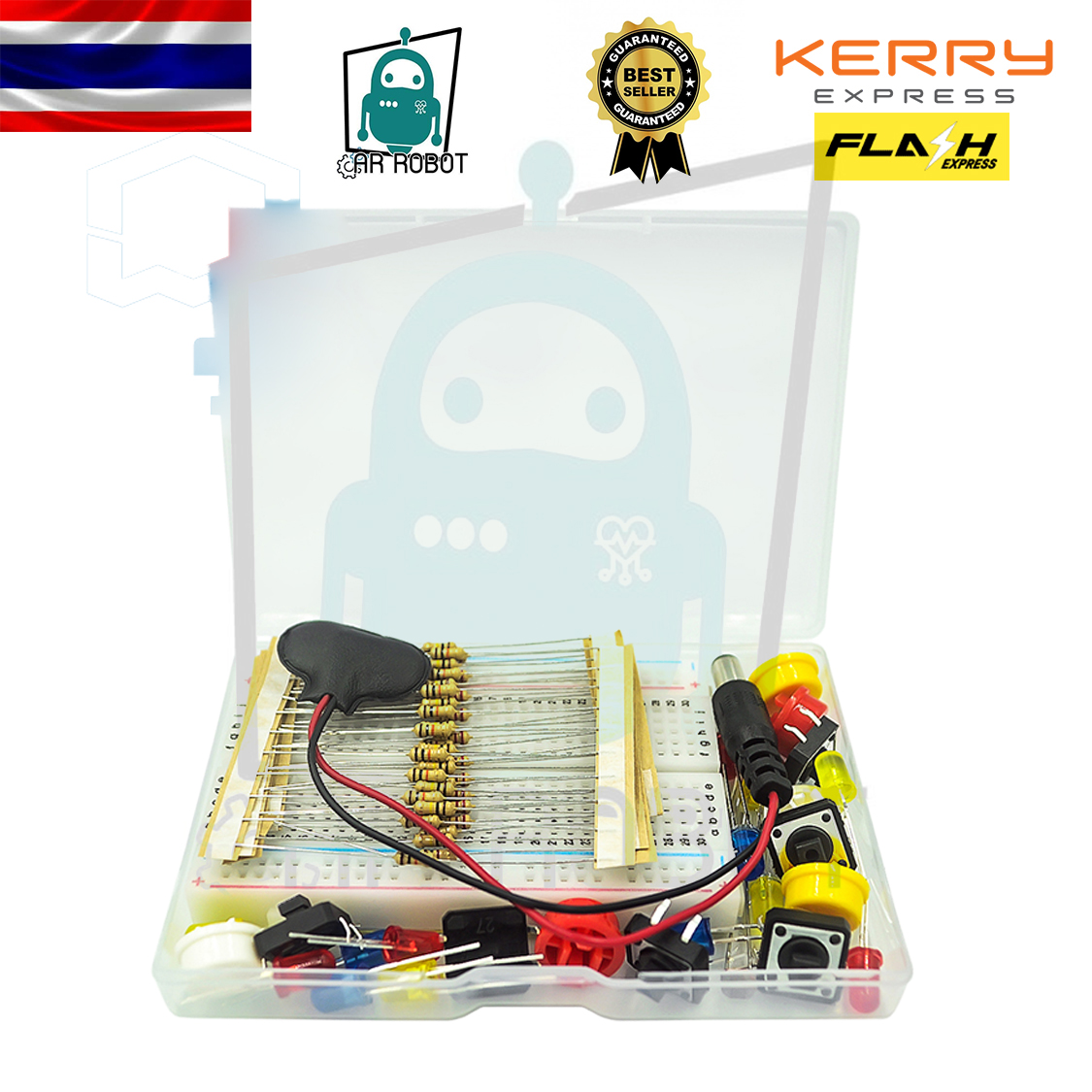 Starter Kit for Arduino UNO R3 Mini Breadboard LED Jumper Wire Button (ไม่รวมบอร์ด ARrduino R3)