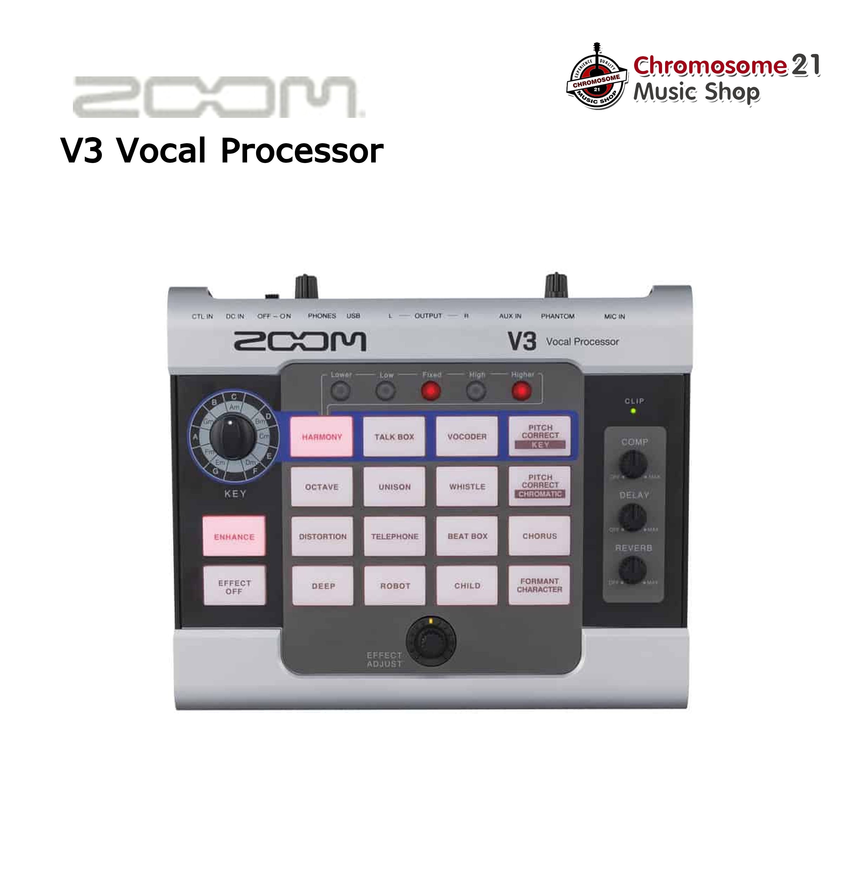 เอฟเฟคร้อง Zoom V3 Vocal Processor