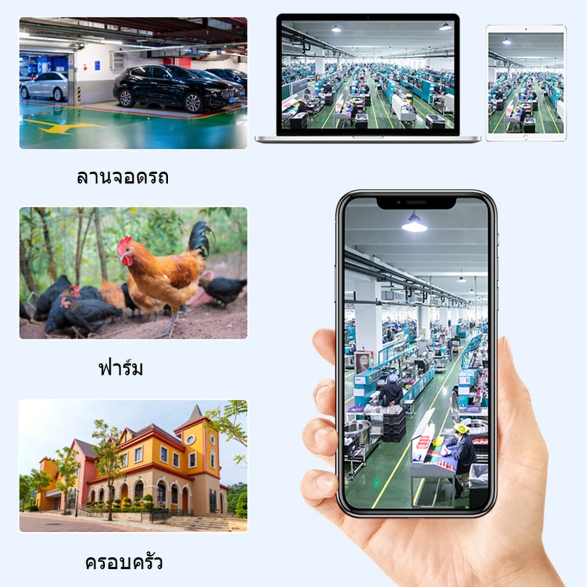 กล้องไร้สาย IP Camera กล้องวงจรปิด Outdoor Camera กล้องวงจรปิดความละเอียดสูง