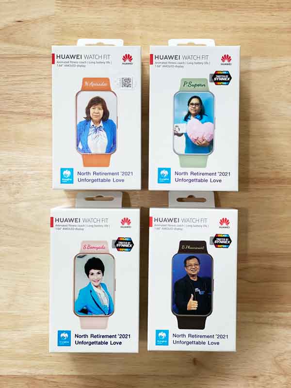 พิมพ์รูปบนกล่องใส่นาฬิกา