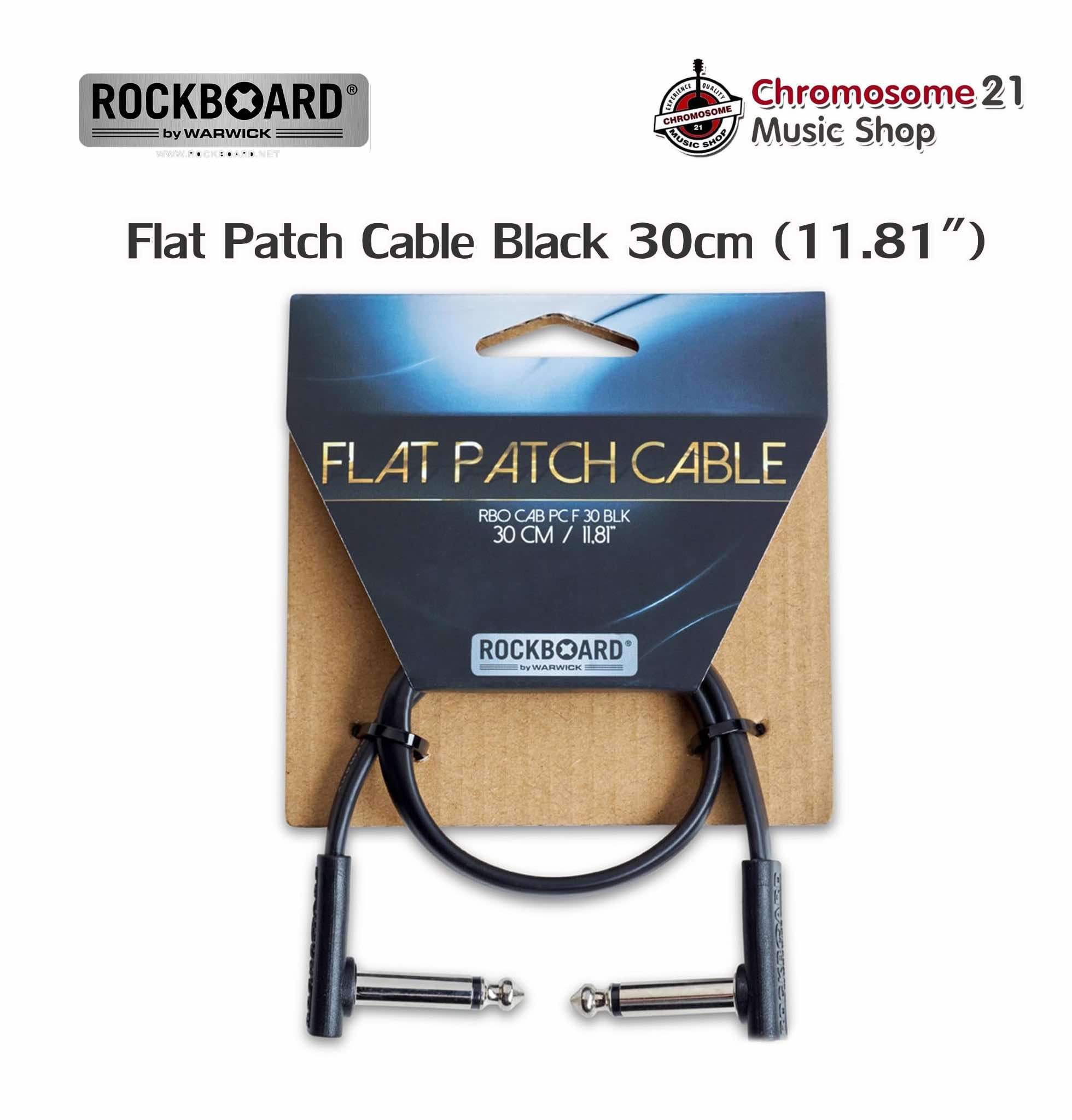 สายพ่วงเอฟเฟค Rockboard Flat BLK Cable 30CM