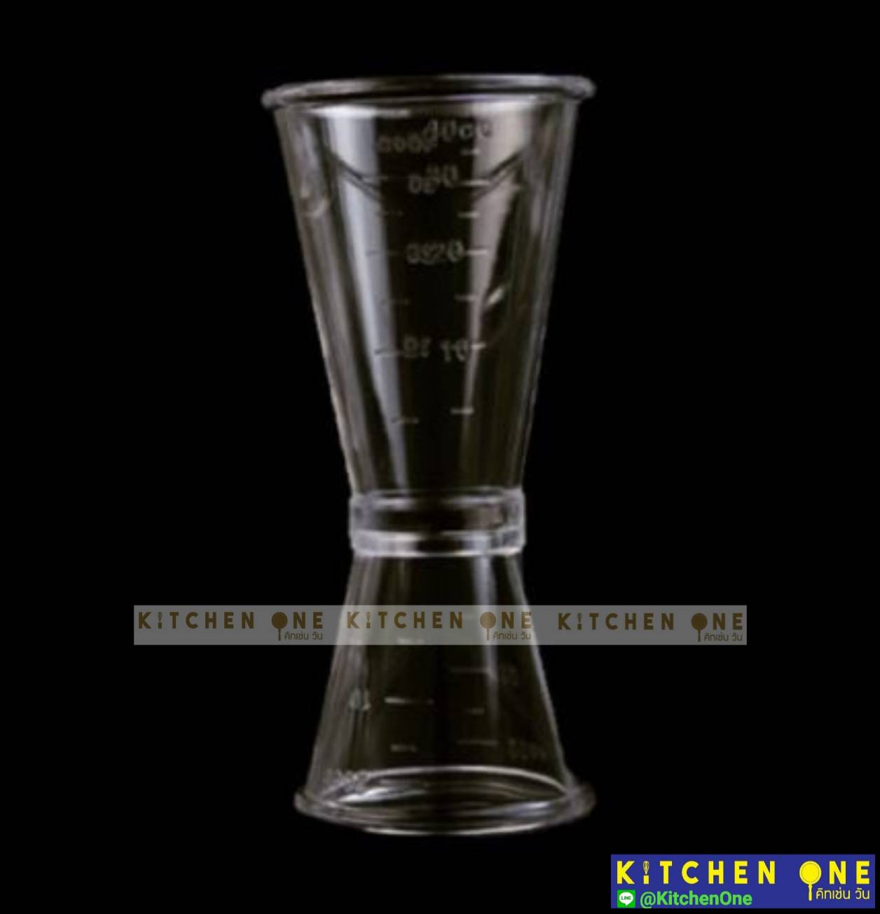 จิ๊กเกอร์พลาสติก 20-40 cc ถ้วยตวงพลาสติก 2ด้าน Jigger ตวงค็อกเทล ตวงน้ำหวาน ตวงเหล้า อุปกรณ์ชานมไข่มุก บาร์น้ำ ชงกาแฟ