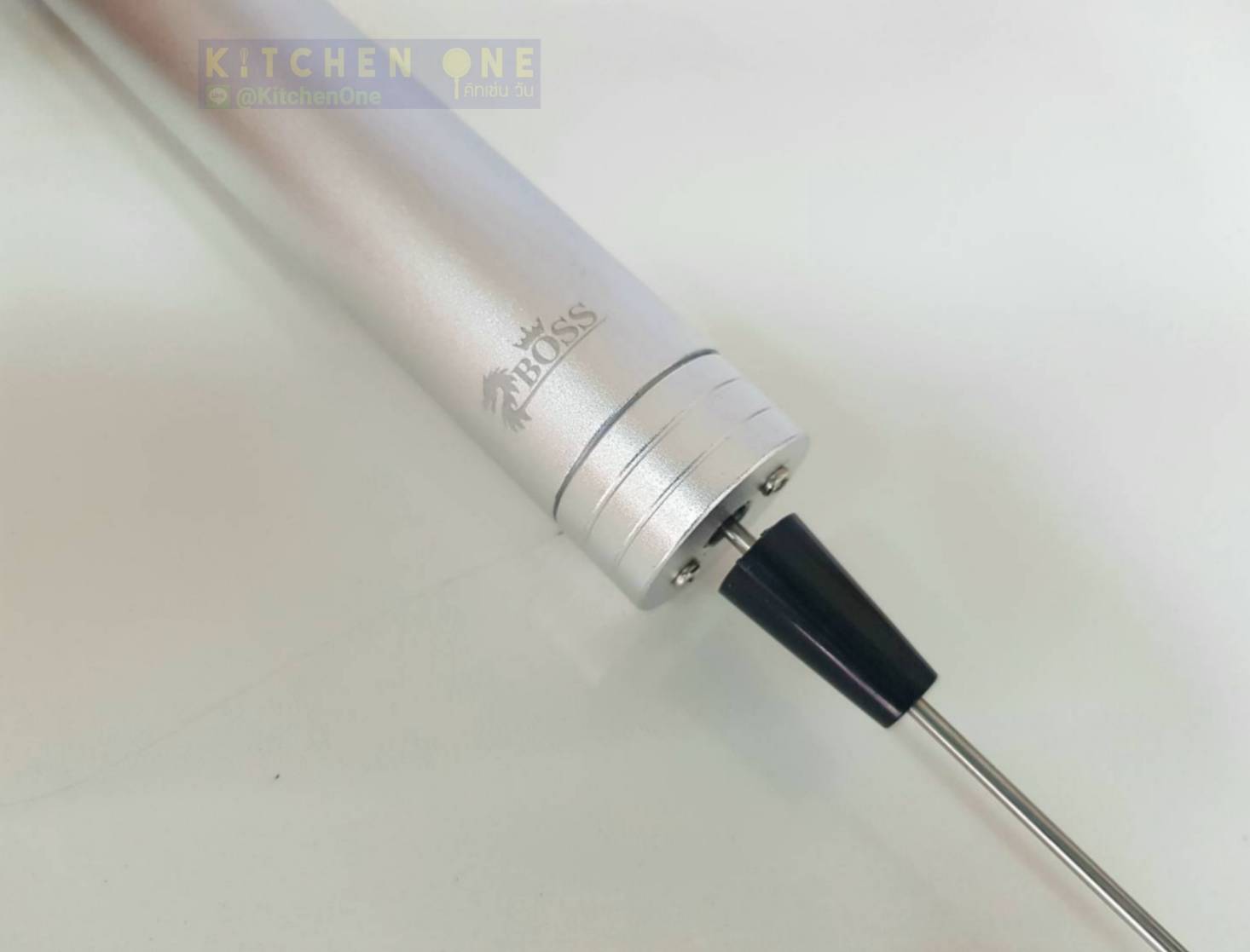 เครื่องตีฟองนมไร้สาย รุ่น ZB-130 (เครื่องตีโฟมนม ที่ตีฟองนม) ยี่ห้อ BOSS พร้อมหัวตีสแตนเลส 2 แบบ ถ่าน และแท่นชาร์ต