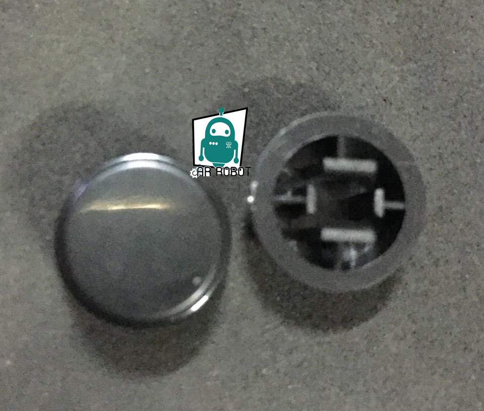 ปุ่มหัวกด สำหรับสวิตช์ ขนาด 12x12mm สีดำ จำนวน 2 ชิ้น