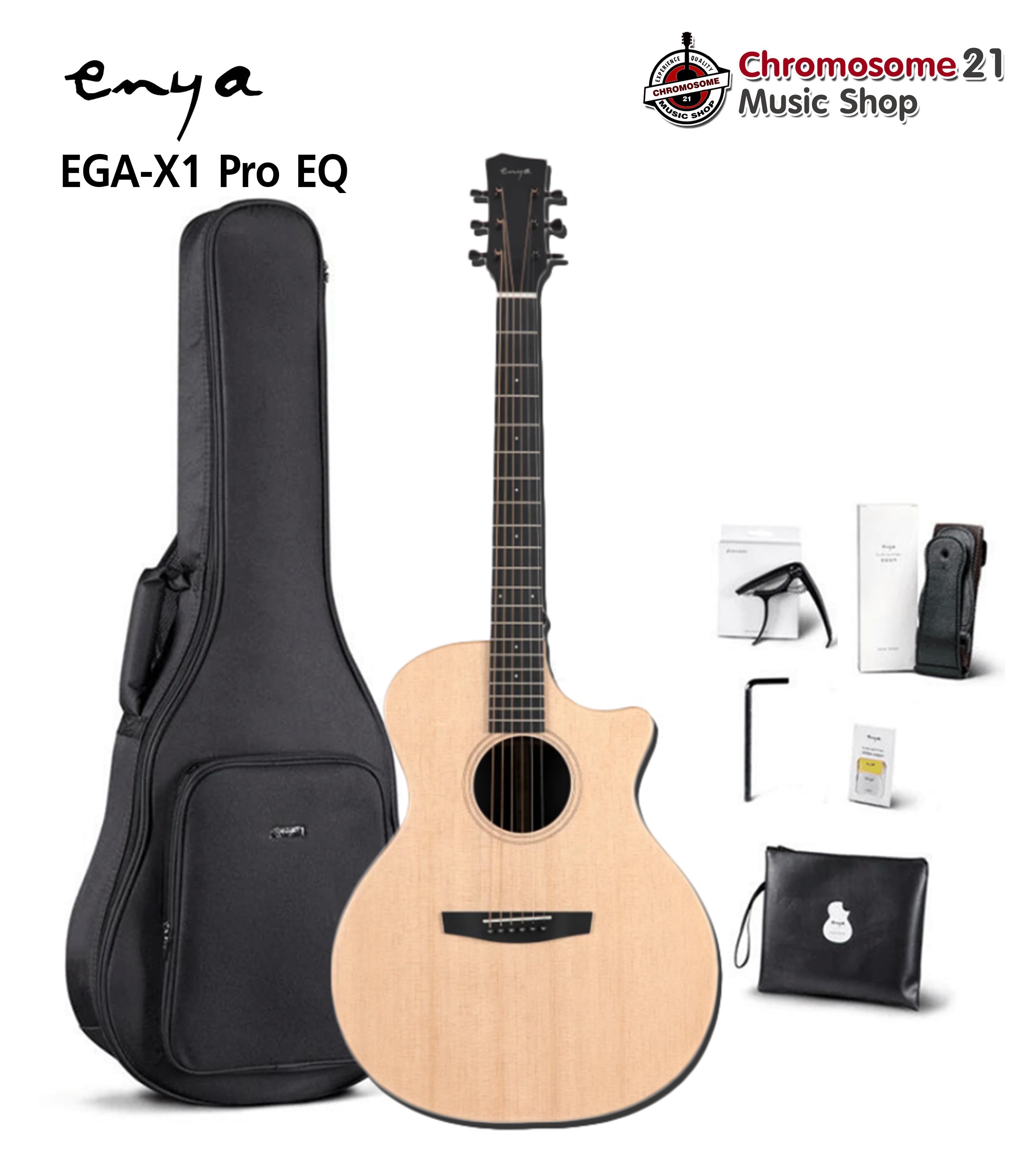 กีตาร์โปร่งไฟฟ้า Enya EGA-X1 Pro EQ OS1 (ปิ๊กอัพ TransAcoustic)