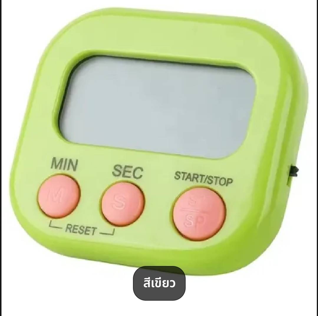 นาฬิกาจับเวลาดิจิตอล ที่จับเวลา / นับถอยหลัง ที่ตั้งเวลาทำอาหาร นาฬิกาจับเวลาในครัว