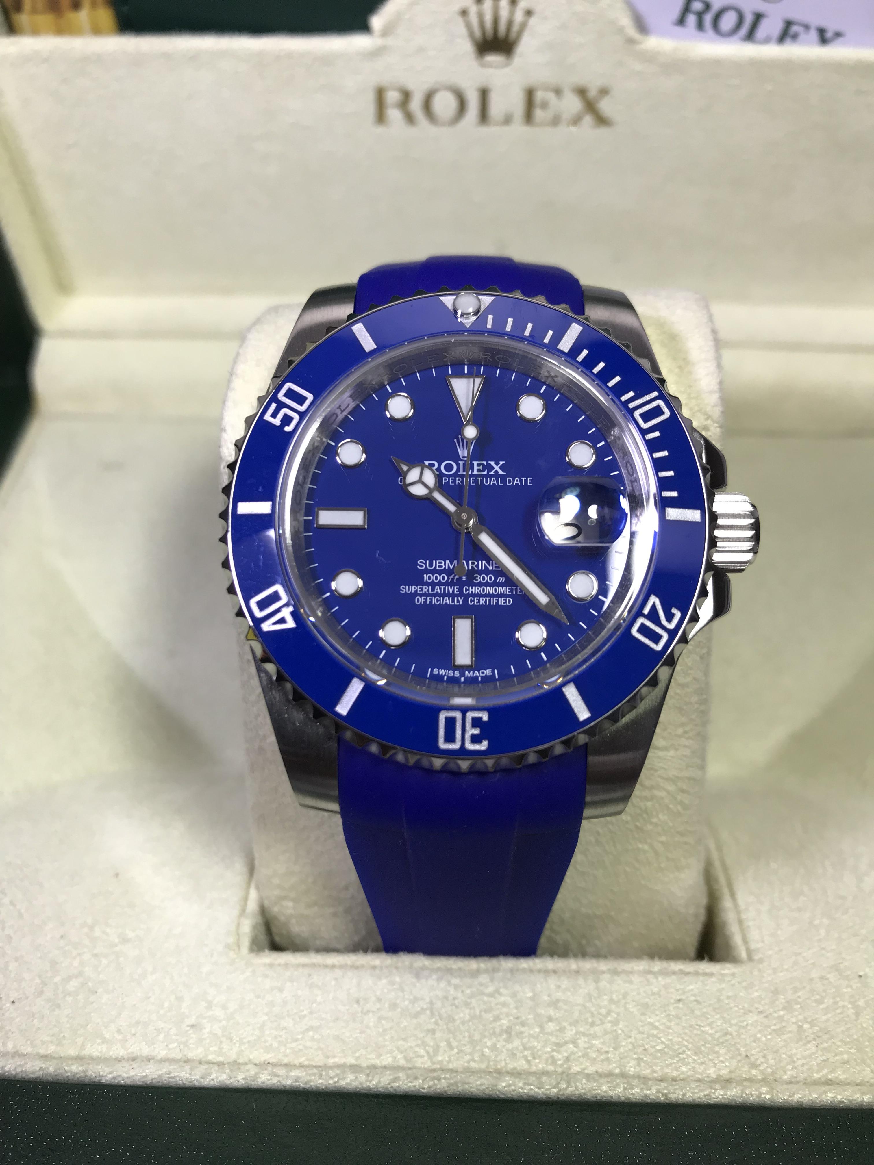 Rolex Submariner Blue Rubber