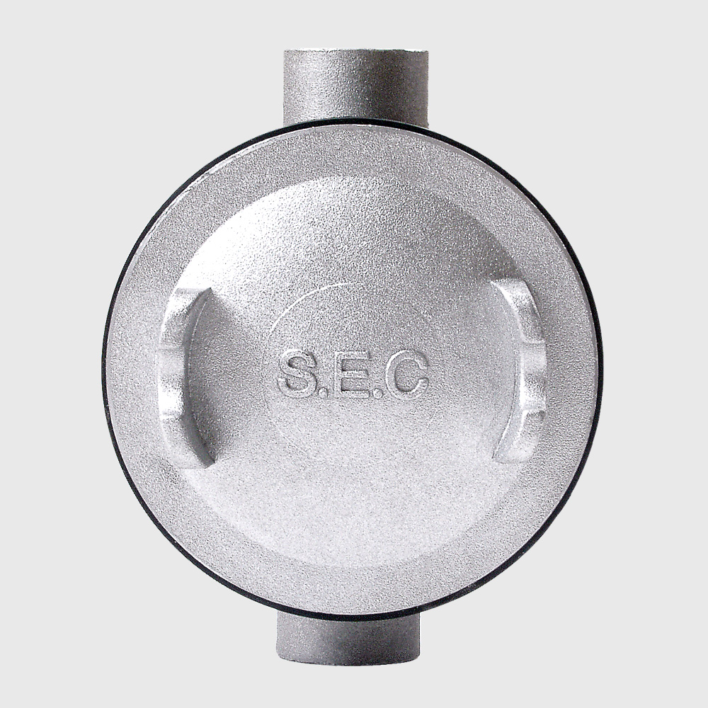 SEC บ็อกกลมกันน้ำ 2 ทาง แบบตรง Liquid Tight Junction Box
