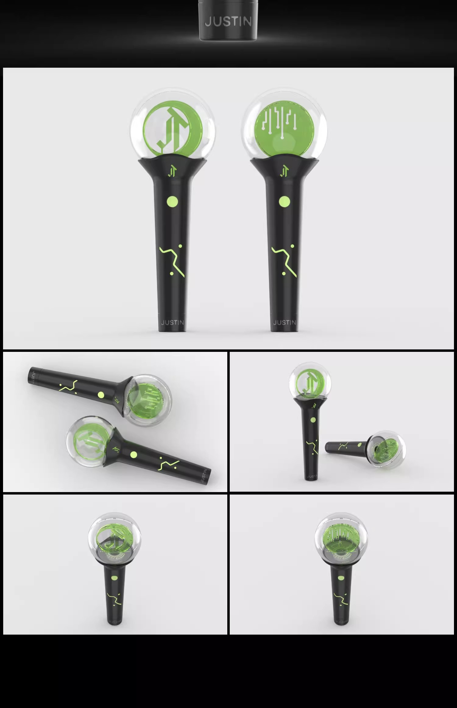 Pre - แท่งไฟ Justin หวงหมิงฮ่าว HuangMingHao YUE HUA official (สั่งตอนนี้ไม่มีการ์ด)