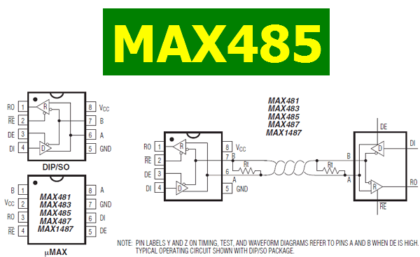MAX485 Arduino module RS485 module TTL turn RS - 485 module