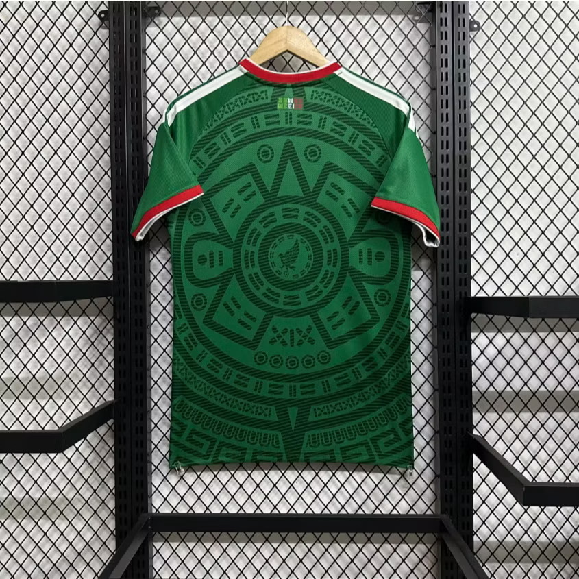 2026-27 มาใหม่เสื้อฟุตบอลทีมชาติเม็กซิโก สีเขียว สำหรับผู้ชาย Fans Edition เกรดแฟนบอล Size S-2XL