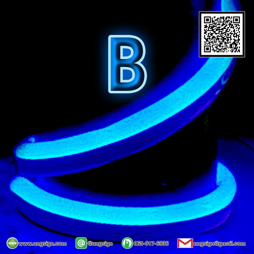 ไฟนีออนเฟรค สีต่างๆ Neon Flex ทำป้ายได้หลากหลายสี