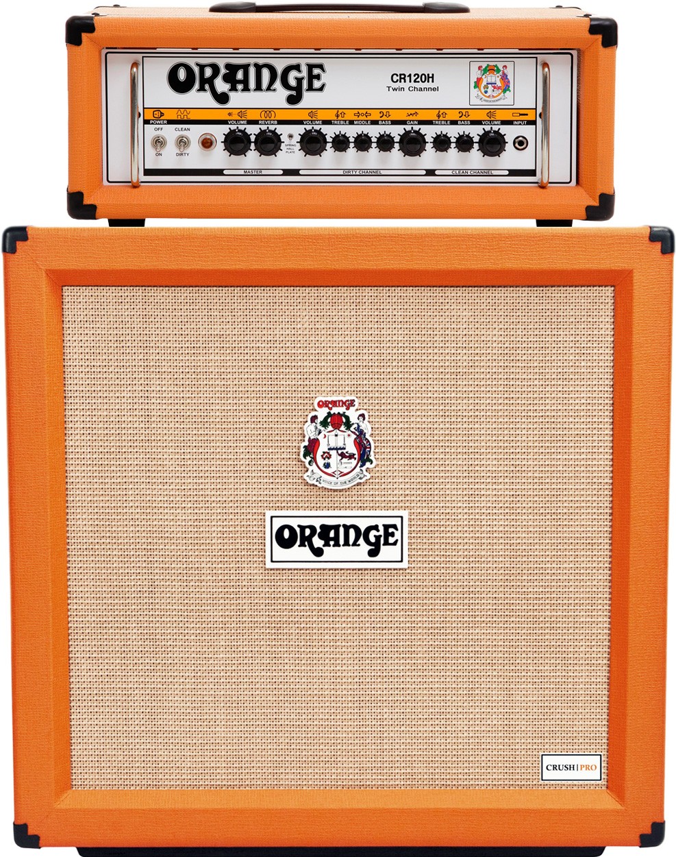 Orange CR120H Head Amp+CRPRO 412 Speaker Cabinet 4x12