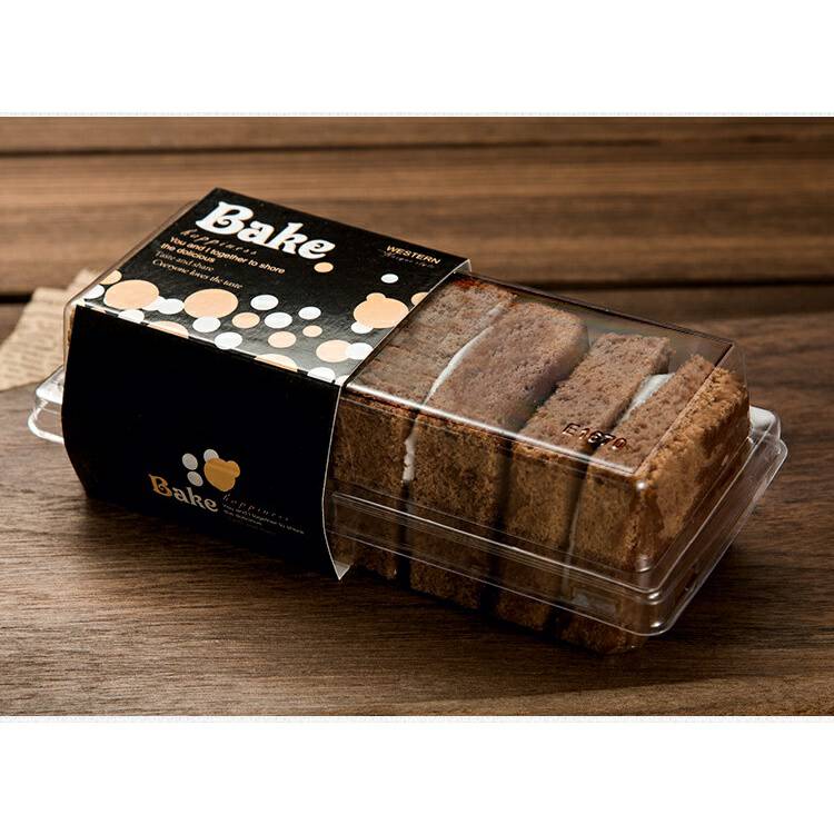 กล่องพลาสติกใสพร้อมฝา ทรงยาว ทรงสี่เหลี่ยมผืนผ้ายาว Cake box กล่องเค้กแนวเกาหลี กล่องใส่ขนม กล่องบราวนี่ SBE1670 (25ชุด/แพ็ค)