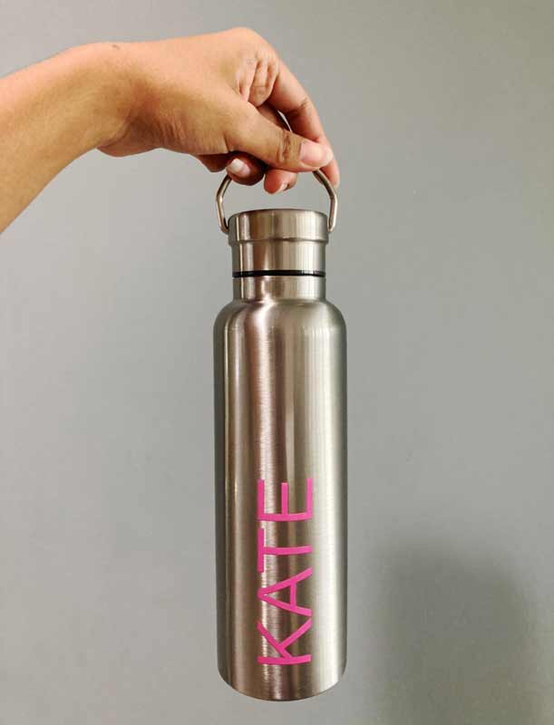 กระบอกน้ำพร้อมพิมพ์ ขนาด 500 mL. พร้อมแหวนคล้อง