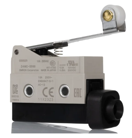 OMRON ลิมิตสวิตซ์ รุ่น D4MC Miniature Enclosed Limit Switch SPDT กระแส 10A ขั้ว Screw Terminal