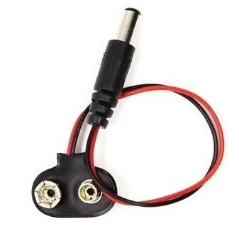 แจ๊กขั้วถ่าน 9 โวลต์ 9v 5.5x2.1mm สำหรับ Ardiuno