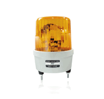 BIG ONE ไฟหมุนคุณภาพสูง Rotary Warning Light ตัวหมุนหน้าเดียว สีเหลือง No.4 ขนาด 8 นิ้ว