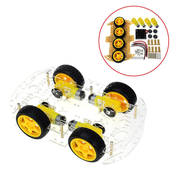 4WD Smart Car Chassis Kit 2 ชั้น