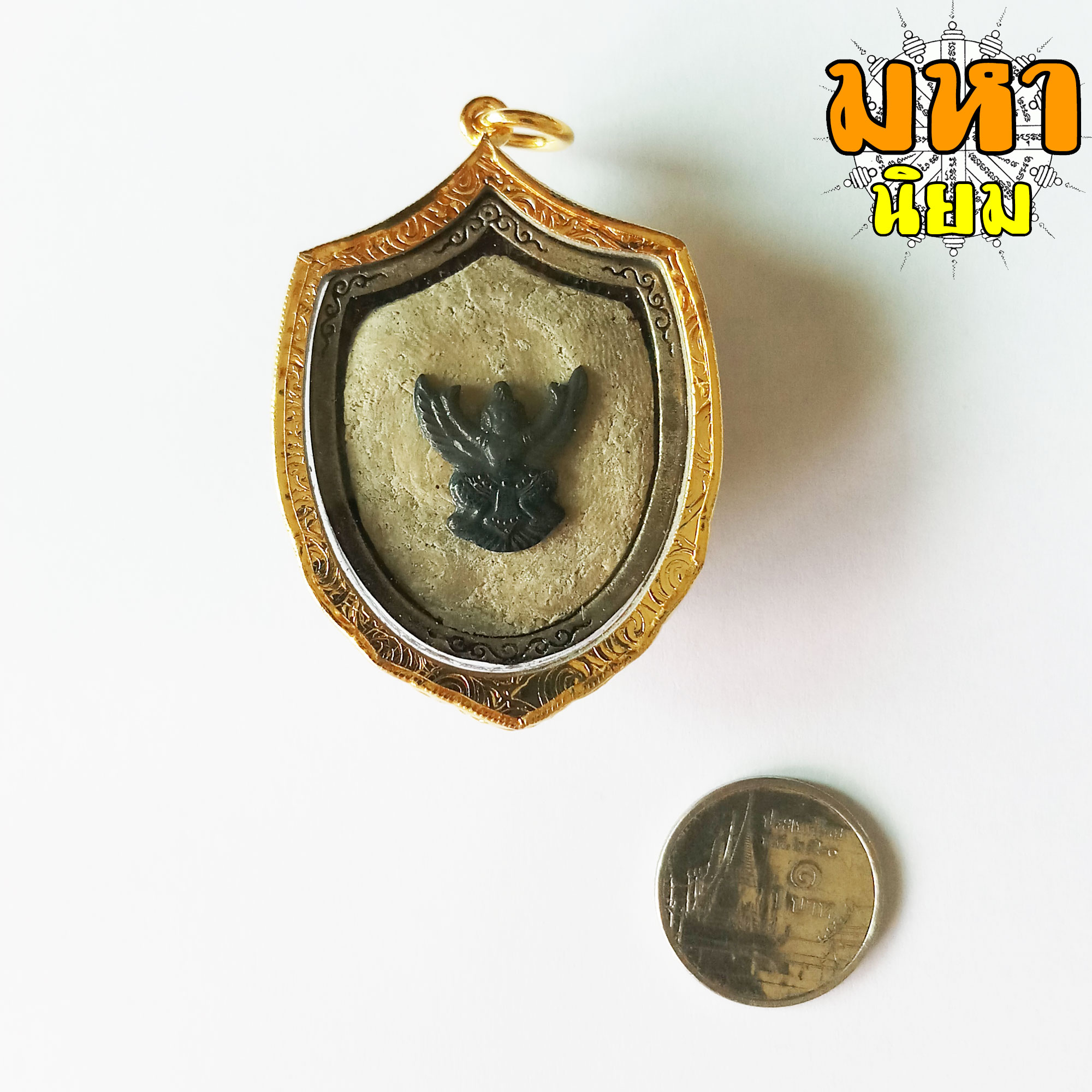 ราหู ค้ำดวง หลวงปู่เณรแก้ว วัดบ้านเกษตรทุ่งเศรษฐี จ.ร้อยเอ็ด กรอบทองไมครอน