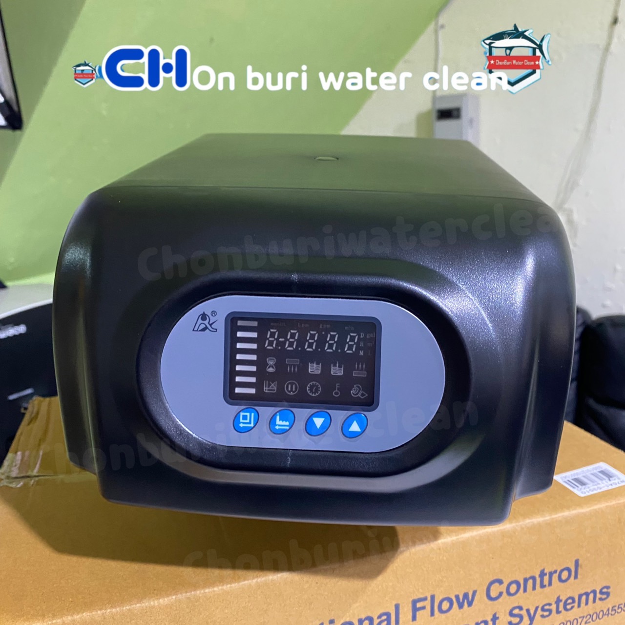 หัวออโต้วาล์วควบคุมถังกรองไฟเบอร์กลาสปากถัง เกลียว4นิ้ว