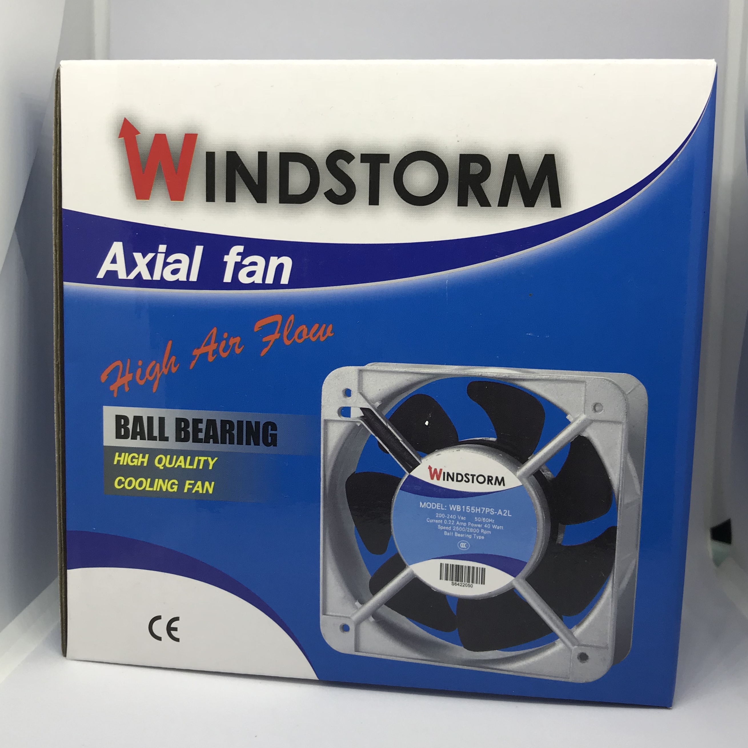 พัดลมระบายอากาศ ขนาด 6" เหลี่ยม WB155-A2LG