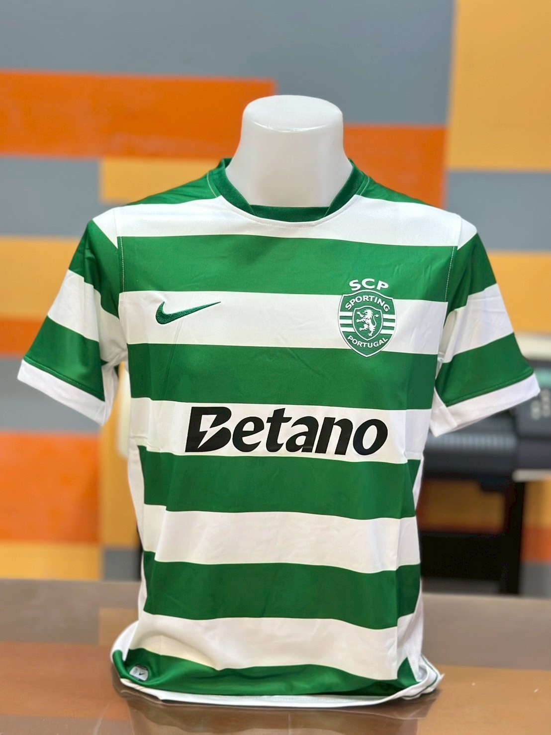เสื้อฟุตบอลสปอร์ตติ้ง ลิสบอน เหย้า สีเขียว Fans Edition เกรดแฟนบอล 2025