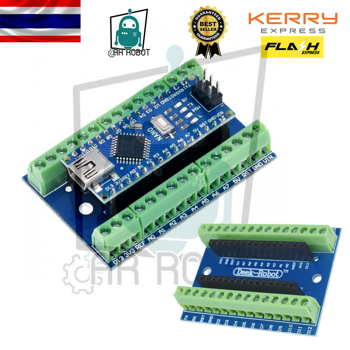 arduino nano shield Arduino Nano V1.0 Screw Shield (สินค้าในไทย)