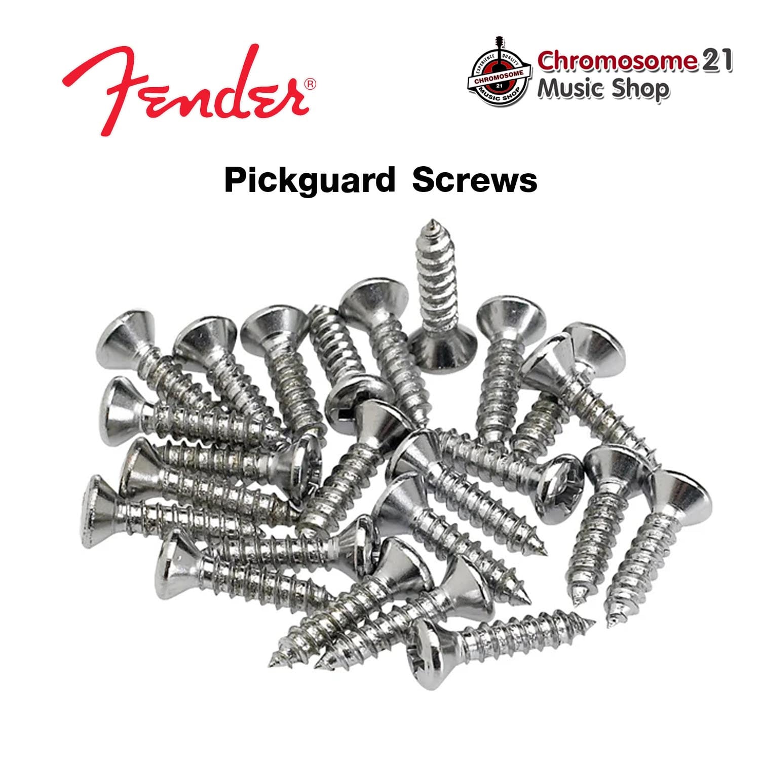 น็อตปิ๊กการ์ด FENDER SCREW PICKGUARD จำนวน 24 ตัว
